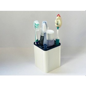 Resim Okpax Diş Fırçalık Ve Diş Fırçası Kabı Yeni Model Beyaz 