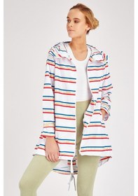 Resim Maraton Sportswear Comfort Kadın Kapşonlu Uzun Kol Basic Beyaz Yağmurluk 19327-beyaz Beyaz 