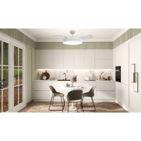 Resim Panasonic 36+30W Tavan Vantilatörü ve Lambası Beyaz Renk Modern Tasarım ile Salon İçin Enerji Tasarruflu 