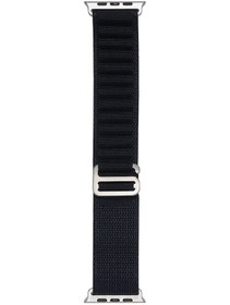 Resim Ekılıf - İos Watch Ultra 49mm Uyumlu - Kordon Hasır Kordon Band-74 - Midnight Blue 