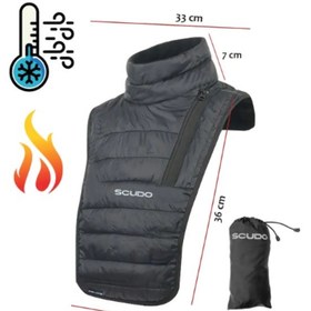 Resim Scudo Windy Soğuk Ve Rüzgar Geçirmez Motosiklet Boyunluk Siyah 