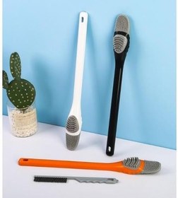 Resim Ördek Tasarımlı Silikon Tuvalet ve İnce Detay Fırçası 