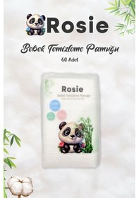 Resim Rosie Doğal Bebek Temizleme Pamuğu 60'lı, 