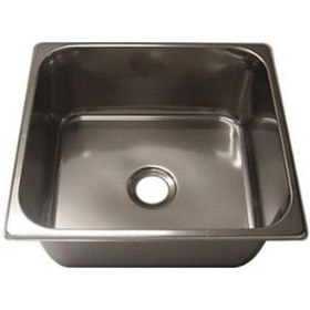 Resim Dikdörtgen Evye. Paslanmaz Krom Lavabo. Tekne ve Karavan Evyesi 