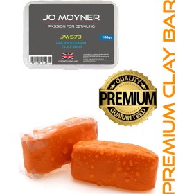 Resim Jo Moyner Clay Bar Kil Hamuru Boya Metal Cam Yüzey Temizleme Kil Hamuru Orange 2X50GR 