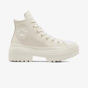 Resim Converse Chuck Taylor All Star Lugged Heel Kadın Bej Deri Platform Bot A10370c Bej 