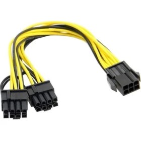 Resim PrimeX Plus PX-4302 6 Pin To 2x8 Pin Psu Ekran Kartı Güç Çevirici Kablo 