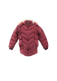 Resim Life For Moda Kız Çocuk İçi Peluş Astarlı Çıkarılabilir Kapüşonlu Su Geçirmez Mont Kaban 3020 Bordo 