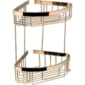 Resim Azm Banyo Köşeliği Oval 18X18 Prinç Malz. Üzerine Altın Pvd Kaplama 