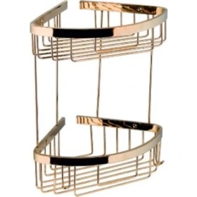 Resim Azm Banyo Köşeliği Oval 18X18 Prinç Malz. Üzerine Altın Pvd Kaplama 