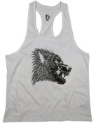 Resim BLUU Wang Fitness Gym Tank Top Sporcu Atleti 