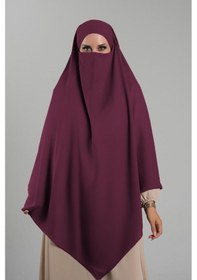 Resim Hürrem Bone Kırmızı Pratik Hazır Geçmeli Tesettür Eşarp Krep Bağcıklı Çift Katlı Sufle Hijab 2314 31 Kırmızı 