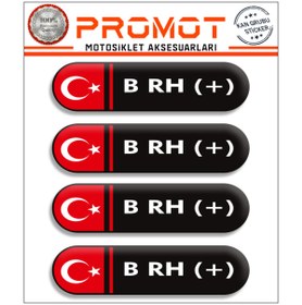 Resim PROMOT KAN GRUBU 3D STİCKER 4'LÜ 