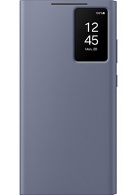 Resim Samsung Uyumlu Galaxy S24 Ultra Akıllı Ekranlı Cüzdanlı Kılıf 