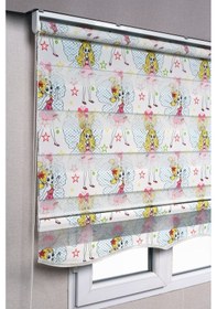 Resim Etekli Prenses Desenli Zebra Stor Güneşlik Perdeler 