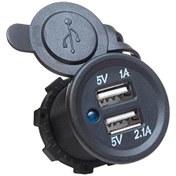 Resim POWERMASTER ŞASE TİPİ OTO USB ŞARJ 5V-2.1A-5V1A ARAÇ ÇAKMAK ŞASE TİPİ Powermaster