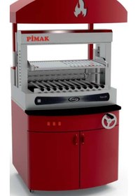 Resim Pimak Elektrikli Asansörlü Izgara 11 + 1 Şiş 108 X 106 X 215 Cm 