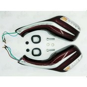 Resim Scooter Ayna Sinyalli Bordo (494177566) 