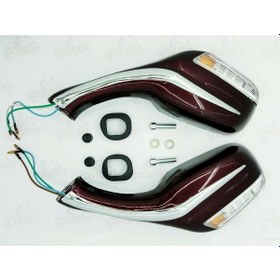 Resim Scooter Ayna Sinyalli Bordo (494177566) 