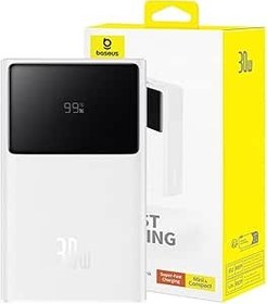 Resim STOREMAX sellbuystore Star-Lord 10.000 mAh Digital Display Powerbank 30W-Beyaz 1053513 