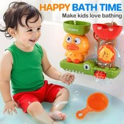 Resim Rotasyonlu Tabanlı Eğlenceli Ördek Banyo Oyuncakları - Banyo Eğlencesi İçin Etkileşimli Gençler Duş Oyuncakları, Dayanıklı ABS Malzemesi, Karışık Renkler, Sıkıştırıcı Ördek ve Su Sıçraması Özellikleri İçerir, Gençler Banyo Eğlencesi 