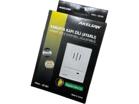 Resim Renklimestore AK-901 Kanarya Kapı Zili – Tek Sesli, Ac 12-15V, 12V Zil Trafosu ile Uyumlu, Kompakt ve Dayanıklı Tasarım, Ev ve Ofis Için 