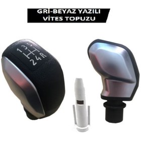 Resim Peugeot Bipper Spor Vites Topuzu 5 Ileri Gri-Beyaz Yazili 494353815 