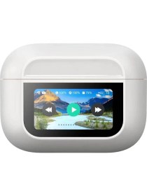 Resim Lapas BTK-ZR76 Anc Özellikli Dokunmatik LCD Ekranlı Tws Kulak Içi Bluetooth V5.4 Kulaklık 
