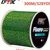 Resim FTK Premium Florokarbon Kaplamalı Naylon Olta İpi, 300m/328YDS, 0.20mm-0.60mm - Güçlü & Dayanıklı, Üstün Atış & Kanca, 3.24KG-20.41KG, Sazan Balıkçılığı İçin İdeal, Noel/Babalar Günü İçin Mükemmel Hediye 