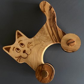 Resim Kişiselleştirilmiş Zeytin Ağacı Oyuncak Kedi, Ahşap Oyuncak Kedi, Çevre Dostu Oyuncaklar, Vegan Oyuncak, Sağlıklı Ahşap Oyuncak, El Yapımı Ahşap Oyuncaklar, Kedi Oyuncağı 