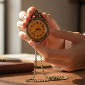 Resim hediyesahibi Kişiye Özel Kutulu Kapaklı Gümüş Köstekli Saat 