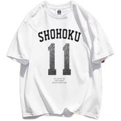 Resim Snapbuy Anime Slam T-shirt Ryota Miyagi Hisashi Mitsui Shohoku Basketbol Takımı Kısa Kollu Erkek T-shirtordu Yeşilkadın Ordu Yeşil 