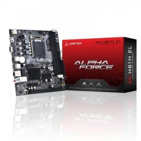 Resim arktek H81 ALPHA FORCE AK-H81M EL DDR3 HDMI PCIE 2.0 1150P mATX 