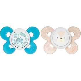 Resim Chicco Physio Comfort Silikon Erkek Bebek Emzik 6-16 Ay 2'li Mavi 