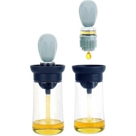 Resim AyrStore Safestore Cam Hazneli Şişe Silikon Yağ Sos Yumurta Fırçası Yağlama Fırçası 