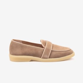 Resim Kemal Tanca Kadın Casual Süet Loafer Ayakkabı Kauçuk Taban T101 