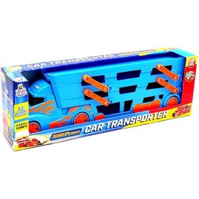 Resim King Toys Yarış Parkurlu Taşıyıcı Tır Mavi 1033 Arabasız Mavi Çok Renkli 