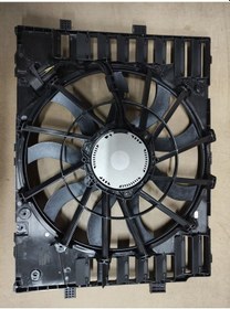 Resim Fan Motoru Setı 517 Mm 4 Fıs 600w 9 Kanat Vw Touareg Porsche Ca 