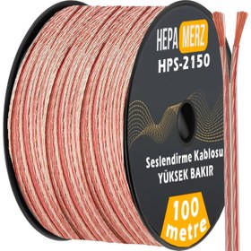 Resim Hepa Merz HPS-2150 Bakır Ses Hoparlör Kablosu 2x1.5 mm 100 Mt. 