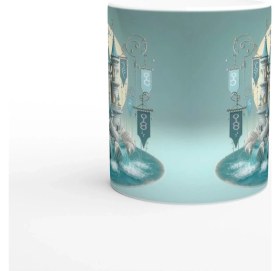 Resim Yengeç Burcu Baskılı Kahve Kupası - Burçlar Krallığı Şatosu Vs3 