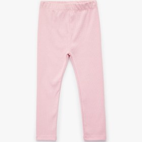 Resim Kız Bebek Pamuklu Kaşkorse Beli Lastikli Basic Uzun Tayt 