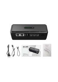 Resim Jeehugo Dcl-18w 8800mah Akıllı Akü, 5v/9v/12v Çıkışlı Ups, Rotalör/kamera/modem İçin Kesintisiz Güç, İki Cihazı Eş Zamanlı Besler, Şarj Edip Kullanın 