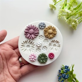 Resim 1 adet Çiçek Desenli Silikon Kalıp El İşi ve DIY Projeleri İçin 