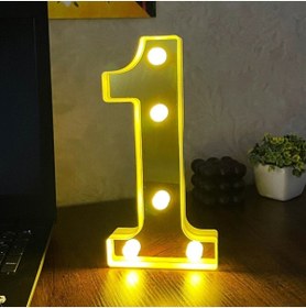 Resim Saatistan Büyük Boy LED Işıklı 3D Rakam Sayı Doğum Günü Kutlama Dekorasyonu 