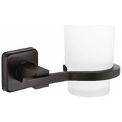 Resim Dibanyo Kare Siyah Diş Fırçalık Siyah 