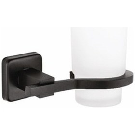 Resim Dibanyo Kare Siyah Diş Fırçalık Siyah 