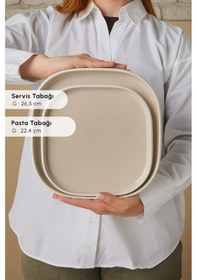 Resim Karaca Earth Collection Galactic 55 Parça 12 Kişilik Yemek Takımı Krem 