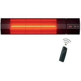 Resim Ardonat Halogen Black Pro 2000w 5 Kademeli Uzaktan Kumandalı Duvar Tipi İnfrared Dış Ortam Isıtıcı 