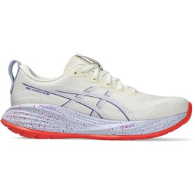 Resim Asics GEL-CUMULUS 27 TOKYO Kadın Bej Mor Koşu Ayakkabısı 1012B955-500 