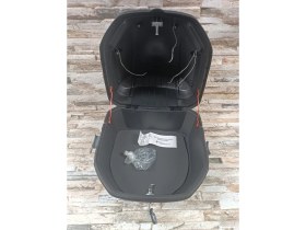 Resim Motosiklet Arka Çanta 33 Lt Nardo Gri Sinyal ve Stop Işıklı 